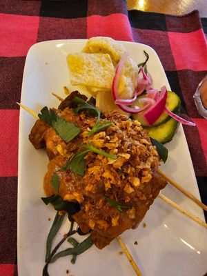 Tempeh skewers at The Old Soul in Amsterdam