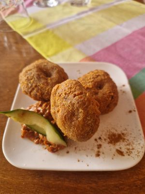 Caribbean dumplings at The Old Soul in Amsterdam