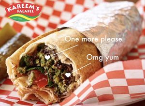 Falafel Wrap at Kareem's in Anaheim
