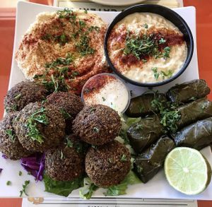 Custom Falafel plate   at Kareem's in Anaheim