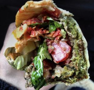 Falafel Wrap is my favorite at Kareem’s!  at Kareem's in Anaheim