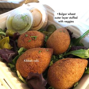 Vegan kibbeh rolls at Kareem's in Anaheim