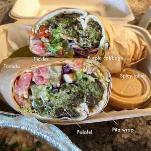 Falafel wrap at Kareem's in Anaheim