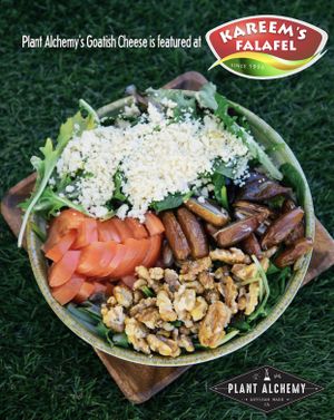 Enlightened Salad w/ Vegan Goatish Cheese  at Kareem's in Anaheim