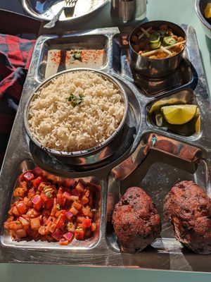 Shalimar thali at Malika in Mount Pleasant