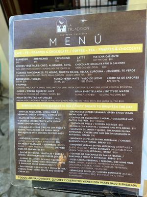 Also Soyrizo (not listed on menu)  at La Tradición in Palenque