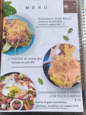 Menu as of 24th October 2024 at La Tradición in Palenque