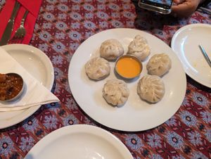Veg momo at Kantipur in Brussels