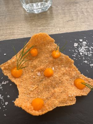 The vegan appetizer   at La Bottega in Nerja