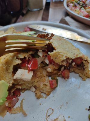 Crepe at Hierba Santa in Tuxtla Gutierrez