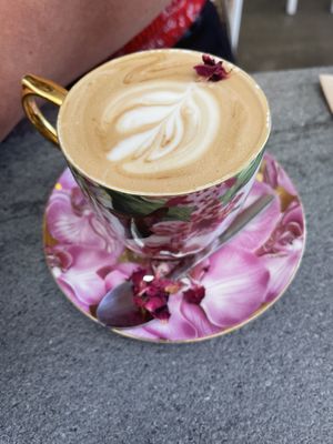 Latte at The Cardamom Pod in Southport