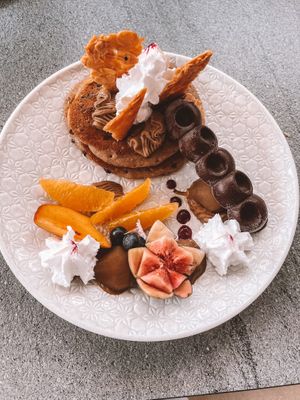 tiramisu pancakes!! at The Cardamom Pod in Southport