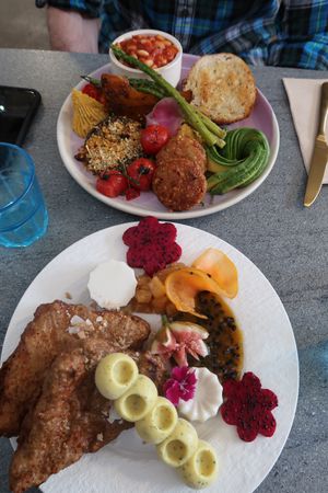 Big pod and French toast  at The Cardamom Pod in Southport