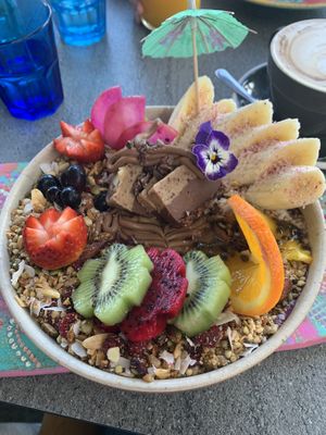 Snickers açai bowl  at The Cardamom Pod in Southport