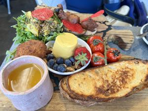 Big breakfast platter￼  at The Cardamom Pod in Southport