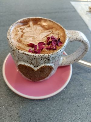 Dirty chai latte - so pretty 😍 at The Cardamom Pod in Southport