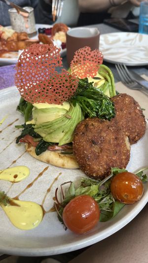 Blinged avocado benny   at The Cardamom Pod in Southport