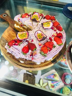 Display cabinet at The Cardamom Pod in Southport