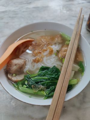 Noodle soup of the day at Coo Sweet Bun  够甜满 in Penang