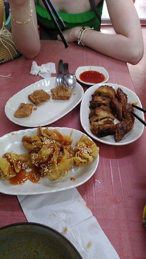 This is us halfway through when I remembered to take a photo at Coo Sweet Bun  够甜满 in Penang