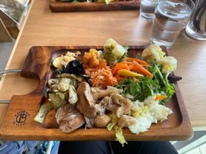 Vegan buffet   at veggie tempo in Tokyo