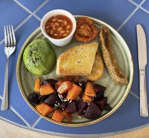 Princes Vegan cooked breakfast   at Joice Cafe in South West London