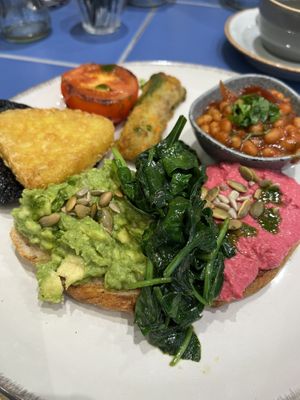 Vegan breakfast   at Joice Cafe in South West London