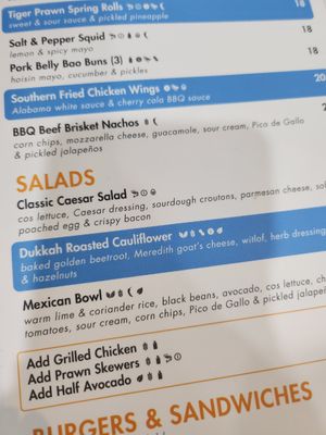 Menu may 2026 at All Seasons Hotel in Bendigo