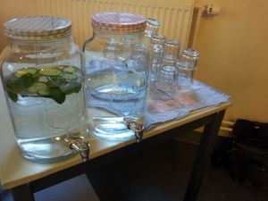 Water filling station at Chapel Arts Cafe in Bath