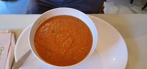 Soup of the day at Chapel Arts Cafe in Bath