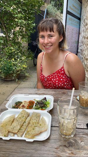 Trip of dips & Jo at Chapel Arts Cafe in Bath