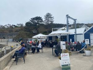  at Mickey's Beach Cafe in Abersoch