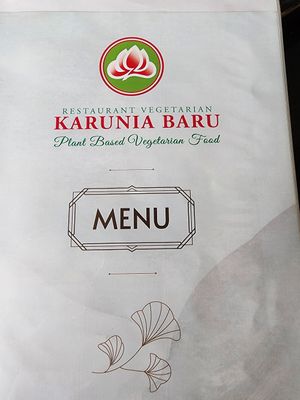 Menu at Karunia Baru in Bogor