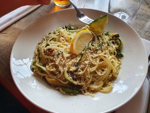 Linguini at The Royal Oak in Yattendon