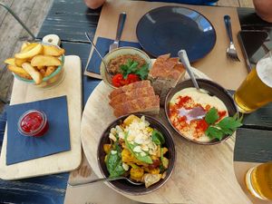 Vegan mezze. at Uferlos in Stein Am Rhein