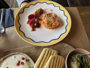 Carrot tatar with pickles at Uferlos in Stein Am Rhein