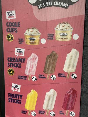 ice creams  at Empanadas Maxima in Haarlem