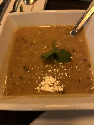 Yellow lentils for restaurant week  at Spice Kraft Indian Bistro in Arlington