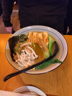 Tofu miso ramen at Umaimon in Amsterdam