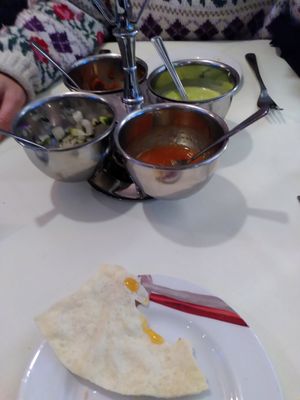 Poppadoms and sauces (Apr 2022) at Indian Ocean in York