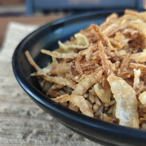 Arroz com lentilhas at Pimenta Síria Búzios in Rio De Janeiro