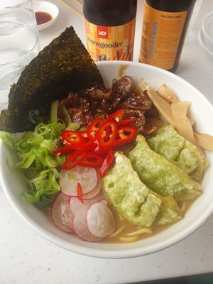 Shiitake mushroom ramen at Yo! Sushi - Trafford in Manchester