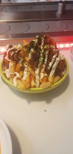 Mock duck fries at Yo! Sushi - Trafford in Manchester