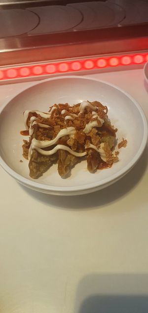 Topped gyozas at Yo! Sushi - Trafford in Manchester