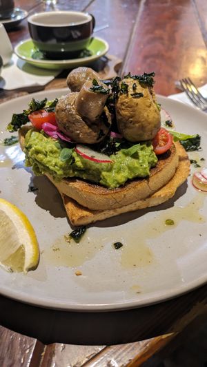 GF Vegan Avocado Toast at Krimper Cafe in Melbourne