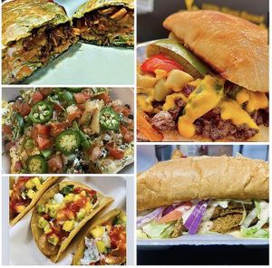 Delicious vegan food   at Main Squeeze in Rockford