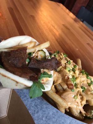 Dragon wrap with Dragon Fries!! at BLOCK 16 in Omaha