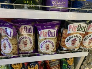 Vegan pork rinds   at Hangry Planet in San Bruno