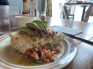 Chorizo Burrito 🌯 😋   at The National Cafe in Milwaukee