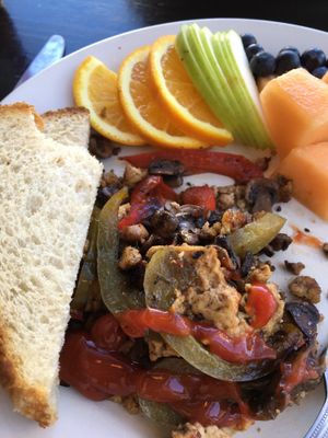 tofu scramble after I ate half at The National Cafe in Milwaukee